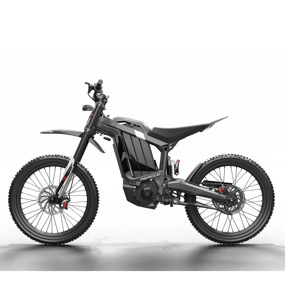 HEZZO Electric Dirt Bike 72v 35Ah Electric Bike 8000W Middrive Rerode R1 Ebike Off Road E Moto 53MPH 75 Miles Long Range 440NM