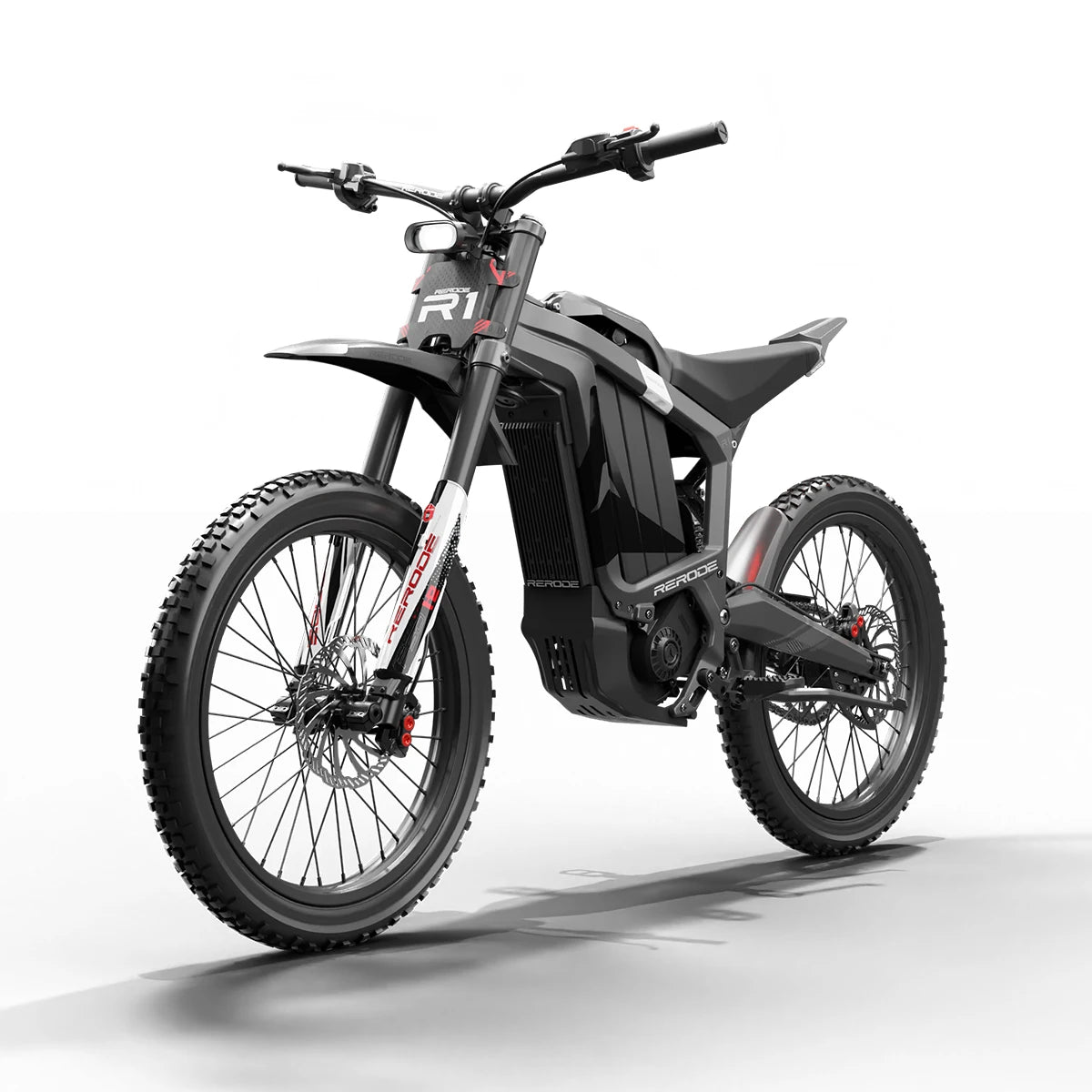 HEZZO Electric Dirt Bike 72v 35Ah Electric Bike 8000W Middrive Rerode R1 Ebike Off Road E Moto 53MPH 75 Miles Long Range 440NM