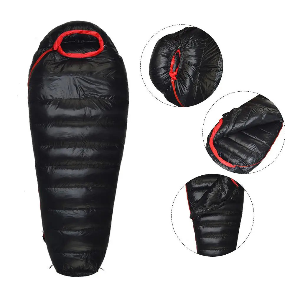 Camping Sleeping Bag Outdoor Lightweight 4 Season Warm Cold Envelope Backpacking Sleeping Bag Traveling Hiking Down Sleeping Bag