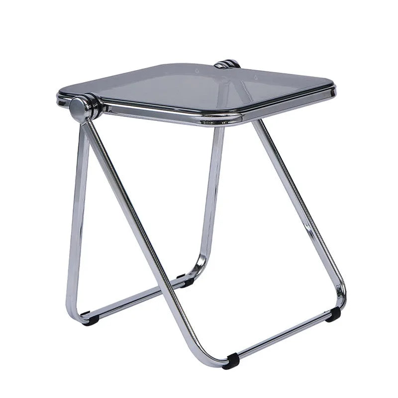 Folding Side Table - Fashionable Transparent Coffee Table for Living Room Sofa Corner & Balcony Coffe Table