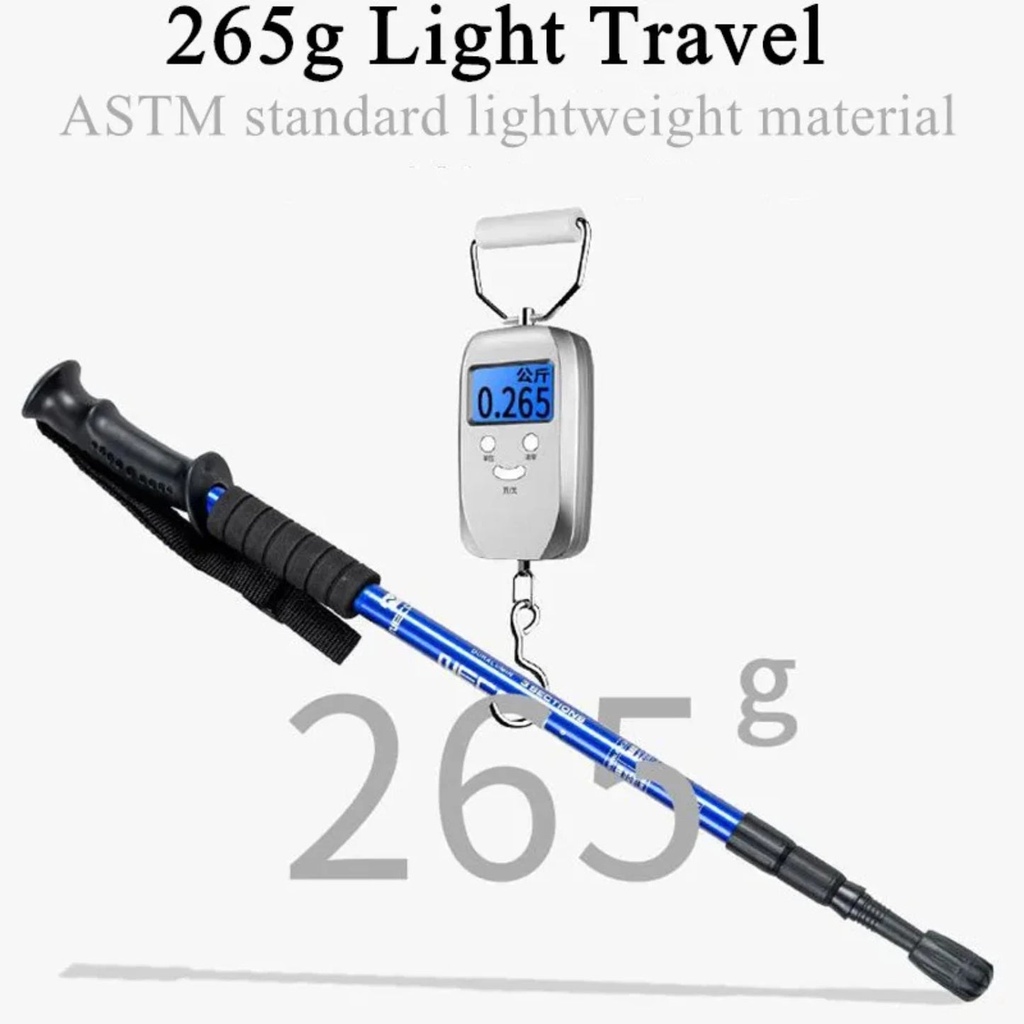 Aluminium Alloy Trekking Poles Ultralight Adjustable slip Nordic Walking Sticks Adult Hiking Canes Telescopic Alpenstocks