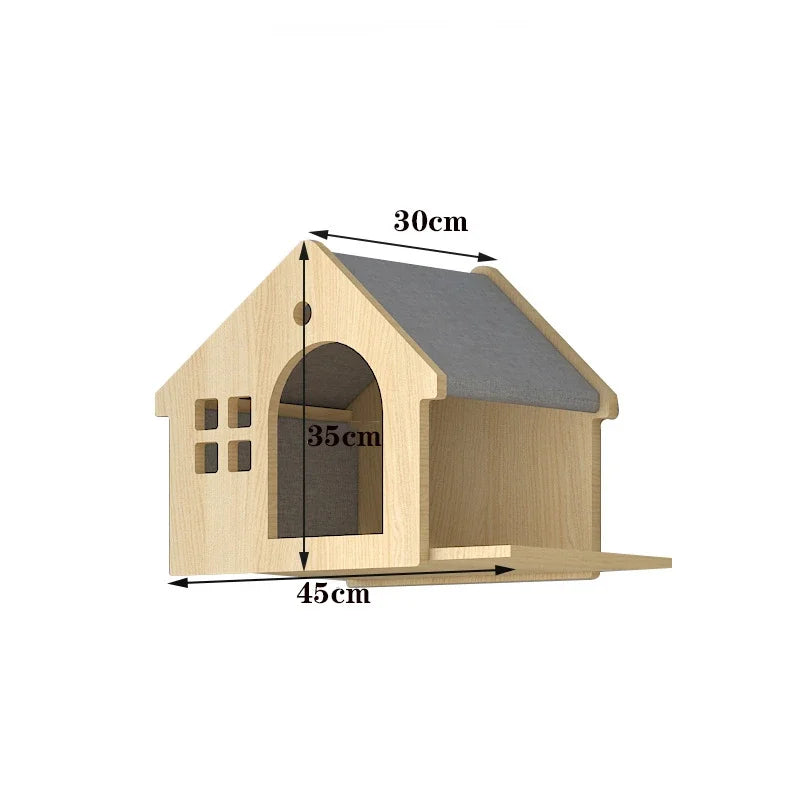Wooden Wall Climbing Set for Cat, Tree Tower, Pet Accessories, Training Supplies, DIY, Match Your Own, Villa, Products