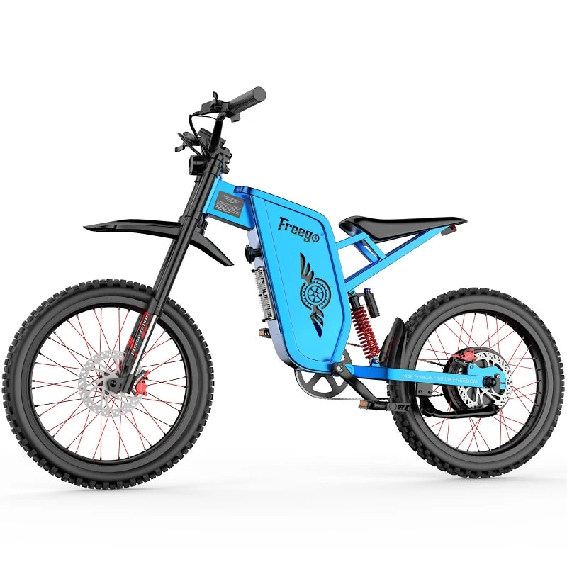 Freego X2 Pro Electric Dirt Bikes 6000w(Peak) Electric Motorcycle for Adults 60V 30Ah Removable Battery Electric Mountain Bikes