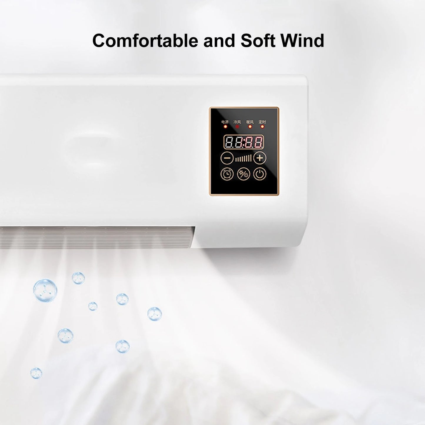 Air Cooler Air Cooler Machines Small Air Conditioner Heater Portable Wall Mounted Air Conditioning Hot Fan for Bathroom Bedroom