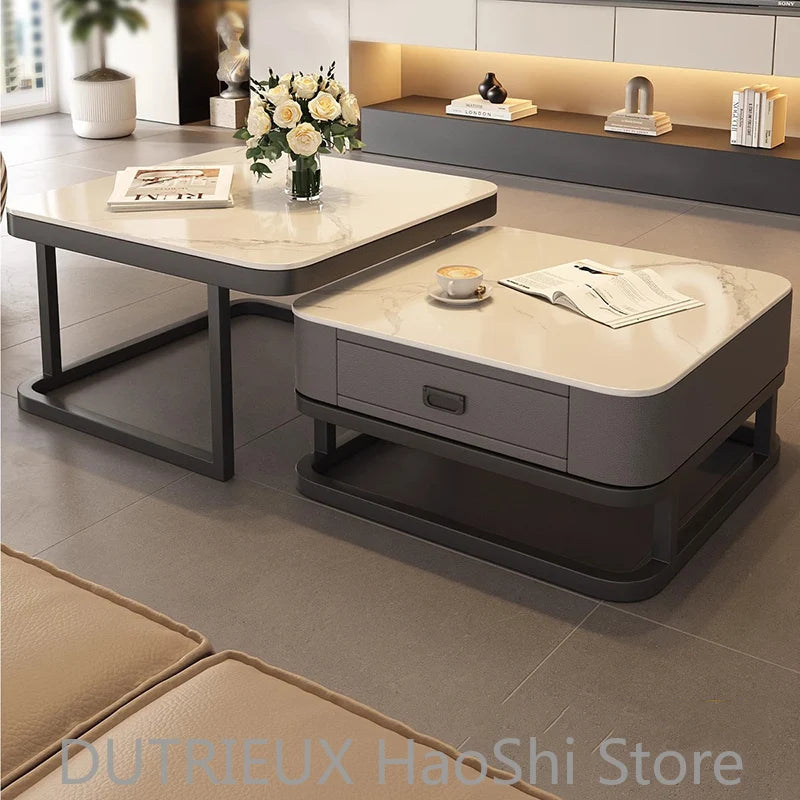 Small Space Saving Coffee Table Aesthetic Cheap Minimalist Unique Italian Clear Side Table Writing Meubles Ornaments Home Decor