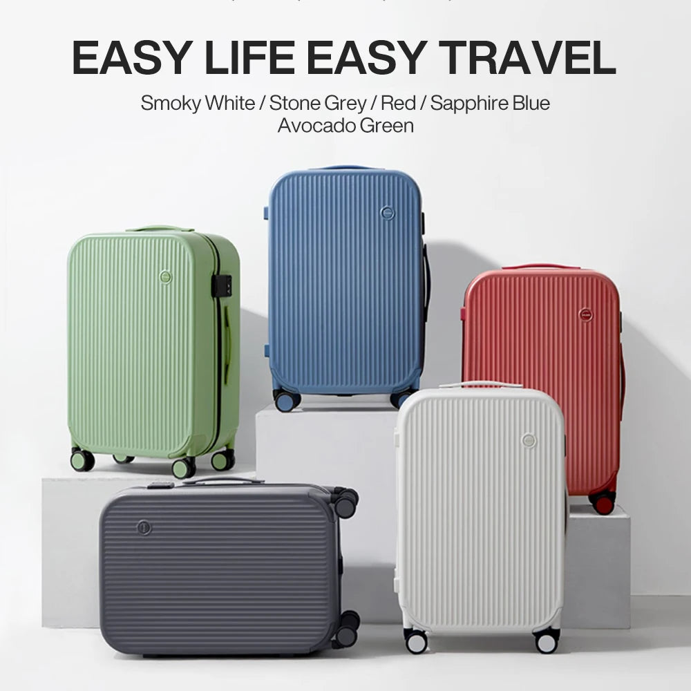 Mixi Carry On Luggage 20'' Suitcase Hardside Rolling Luggage Women Travel 24''26''Suitcases 100% PC Spinner Wheels TSA Lock