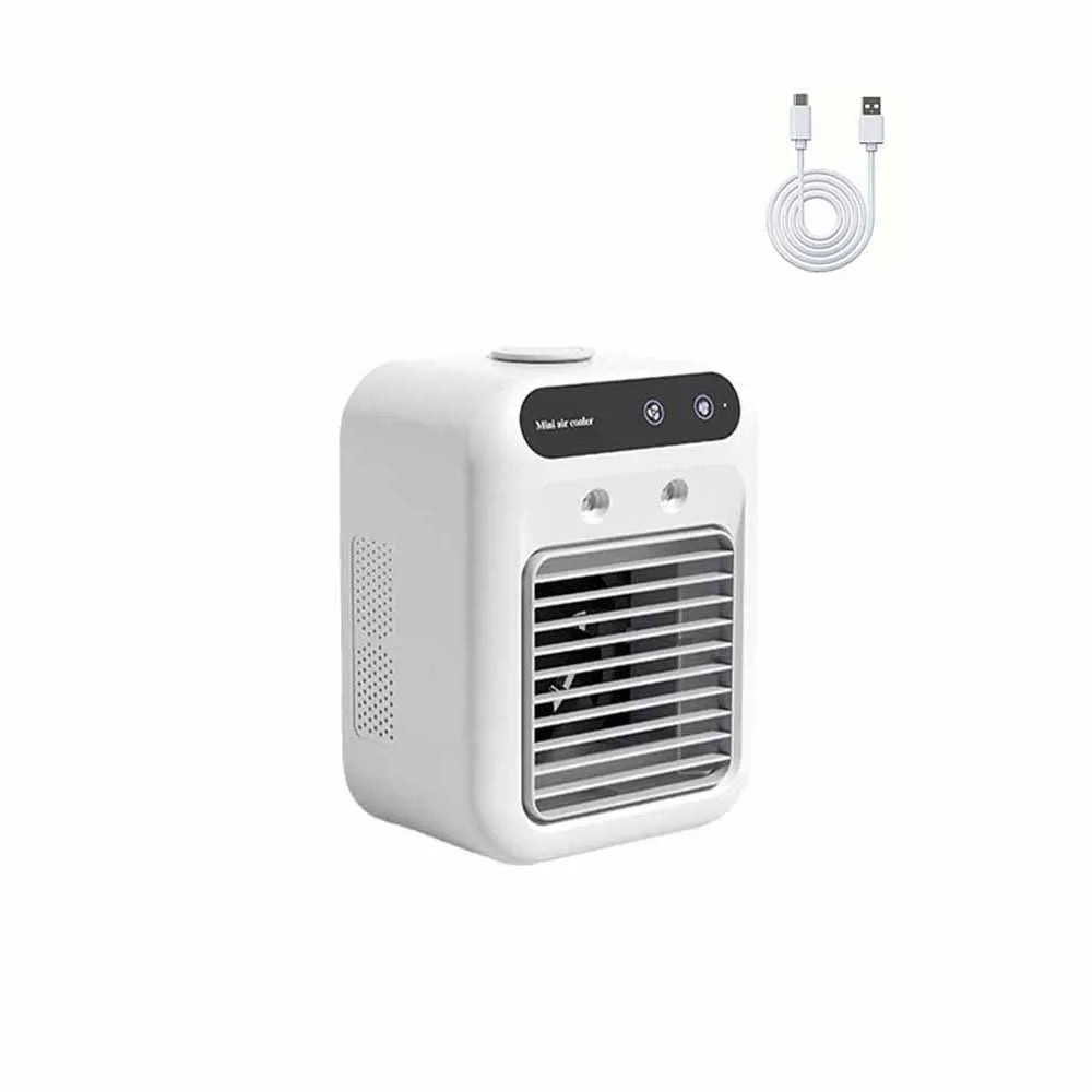 Portable Air Conditioners,3-In-1 Cooling Fan Air Conditioner with 2-Speed,Built-In 1800mah Battery,Air Cooler for Home&Outdoor