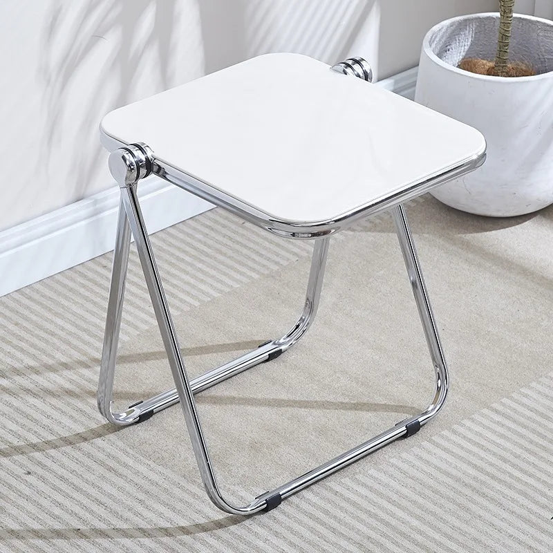 Folding Side Table - Fashionable Transparent Coffee Table for Living Room Sofa Corner & Balcony Coffe Table