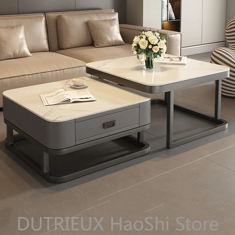 Small Space Saving Coffee Table Aesthetic Cheap Minimalist Unique Italian Clear Side Table Writing Meubles Ornaments Home Decor