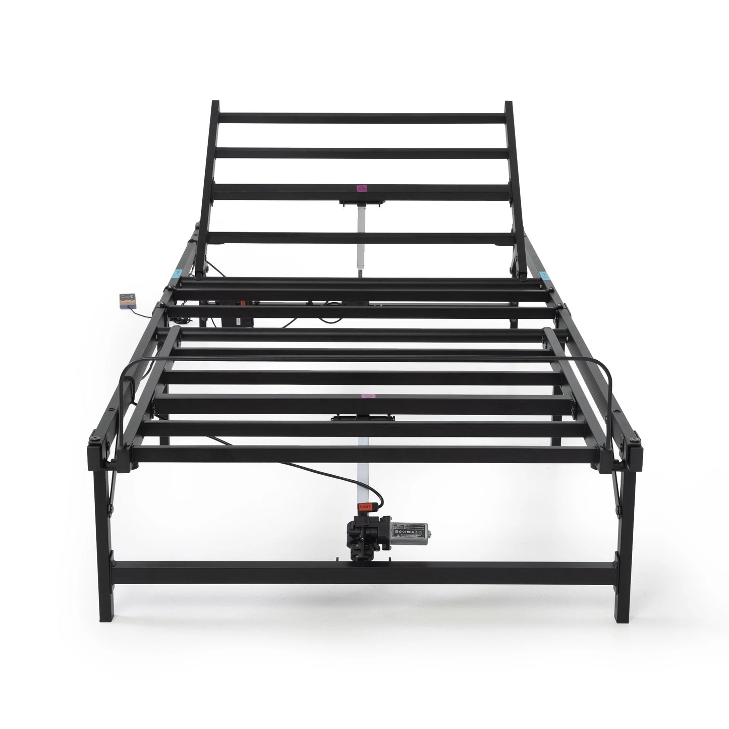 Twin XL Electric Adjustable Bed Frame, Bed Base with Wired Remote, Adjustable Bed Frame Lifter Suitable for Pregnant Woman