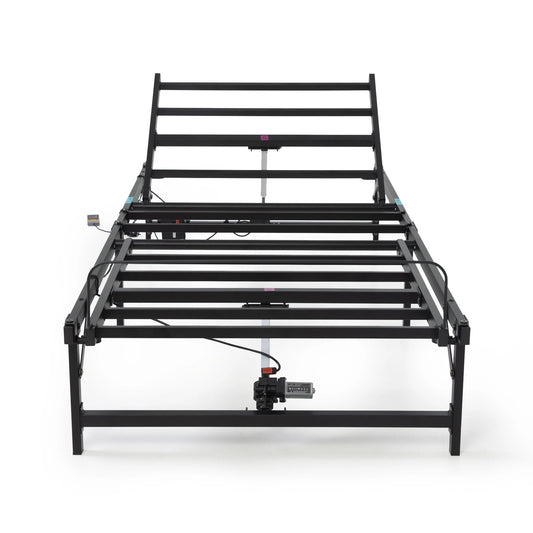 Twin XL Electric Adjustable Bed Frame, Bed Base with Wired Remote,  Adjustable Bed Frame Lifter Suitable for Pregnant Woman