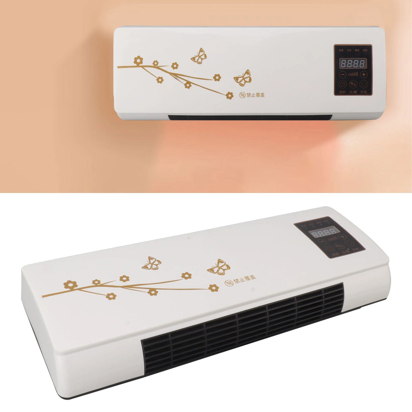 Cooling and Heating Air Conditioner Small Wall Mounted Air Conditioner for Living Room Bedroom Office