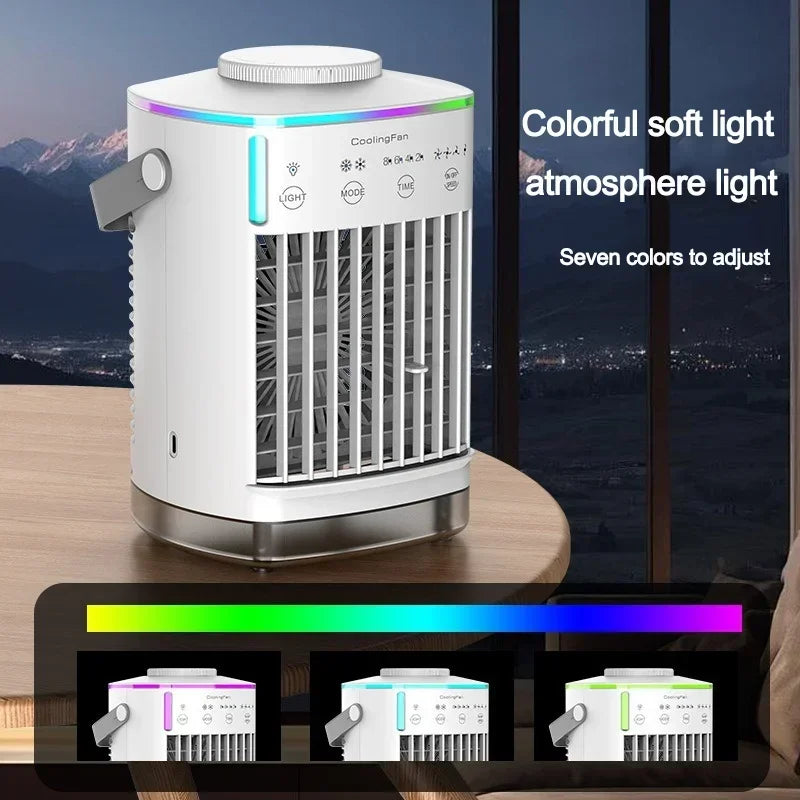 Portable Air Conditioner Fan Refrigeration Cooling Fan for Home Dormitory Mobile Cold Air Water-Cooled Small Conditioner Amagi