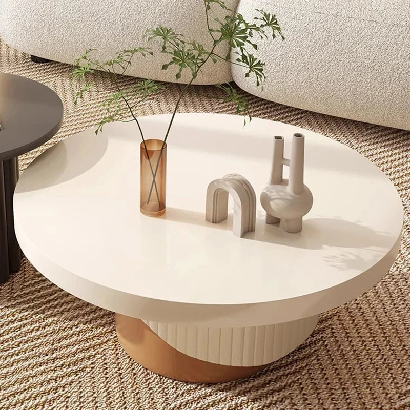 Cute Modern Coffee Tables Premium Space Saving Luxury Round Side Table Aesthetic Minimalist Mesa De Centro De Sala Furniture