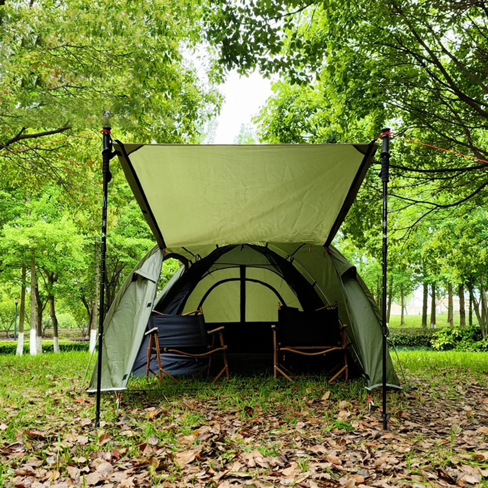 Waterproof Family Camping Tent 3 Person Light Weight Double Layer 1 Bedroom One Living Room out door Family Shelter Tent
