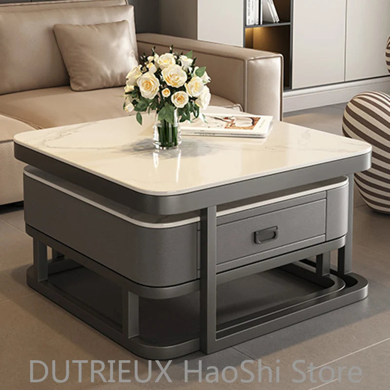 Small Space Saving Coffee Table Aesthetic Cheap Minimalist Unique Italian Clear Side Table Writing Meubles Ornaments Home Decor