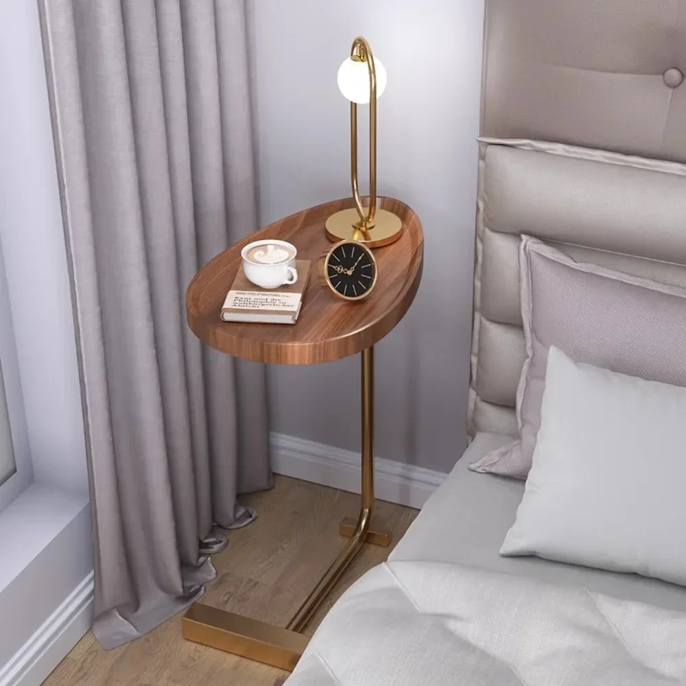 Coffee Tea Table Side Table C-Shaped Sofa Simple Mobile Storage Desk Bedside Corner Small Sofa Sides Cabinet Family Tea Tables