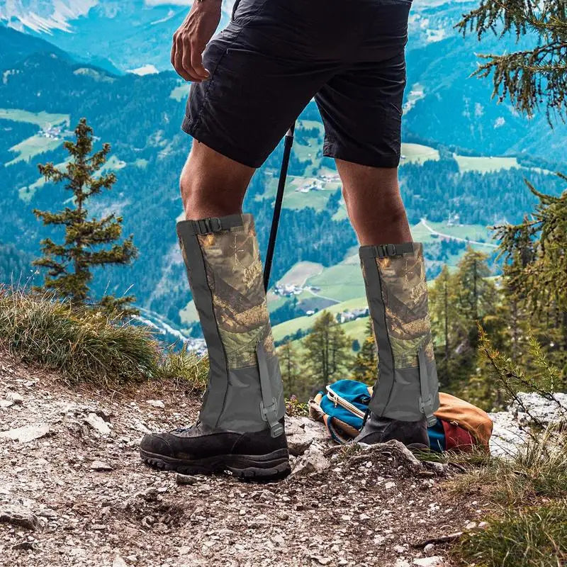 Travel Leg Gaiters Hiking Leg Gaiter Waterproof Legging Shoes Cover Hunt Climbing Camping Winter Tourist Snow Foot Cover
