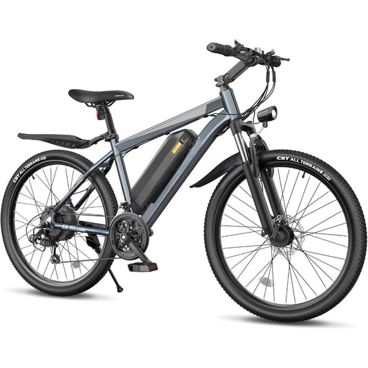 Electric Bike, Peak 1000W Ebike, 26" Electric Mountain Bike 48V 374.4WH Battery with Adjustable Stem, Commuter E Bike