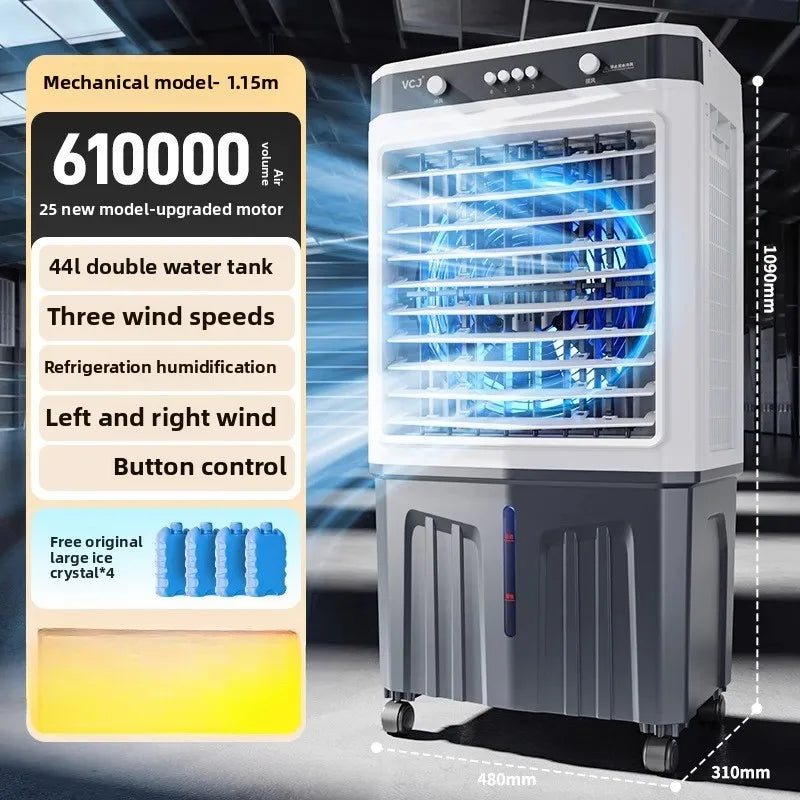 Fan Refrigeration Household Air Cooler Small Water Cooling  Mobile Industrial Water Air Conditioner Kitchen Air Conditioner Fan