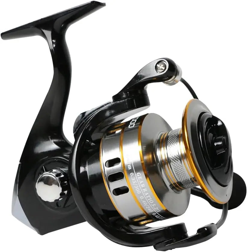 RY Spinning Reel 1000 6000 Series 5.2R Saltwater Ultralight 17.6lbs Alu Smooth Drag Cost Effective for FW SW Fishing