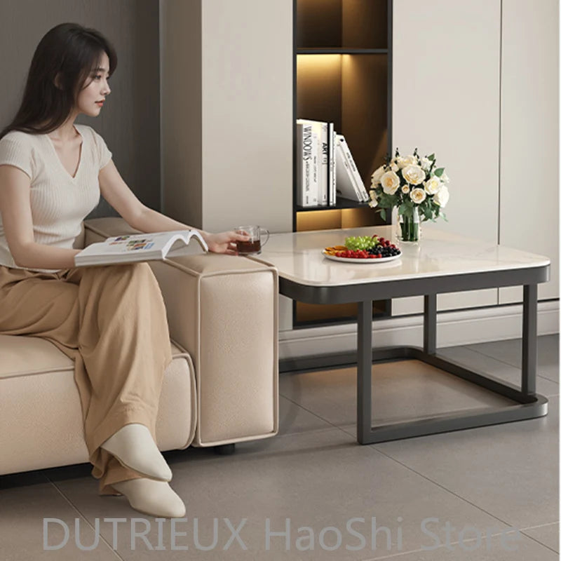 Small Space Saving Coffee Table Aesthetic Cheap Minimalist Unique Italian Clear Side Table Writing Meubles Ornaments Home Decor