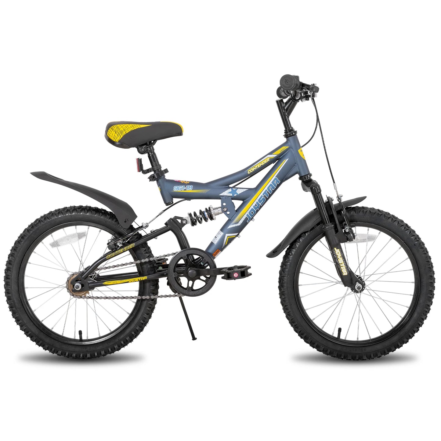 JOYSTAR 20 Inch Kids' Bike for Kids Ages 5-13 Years Old, Dual-Suspension Kids Mountain Bike