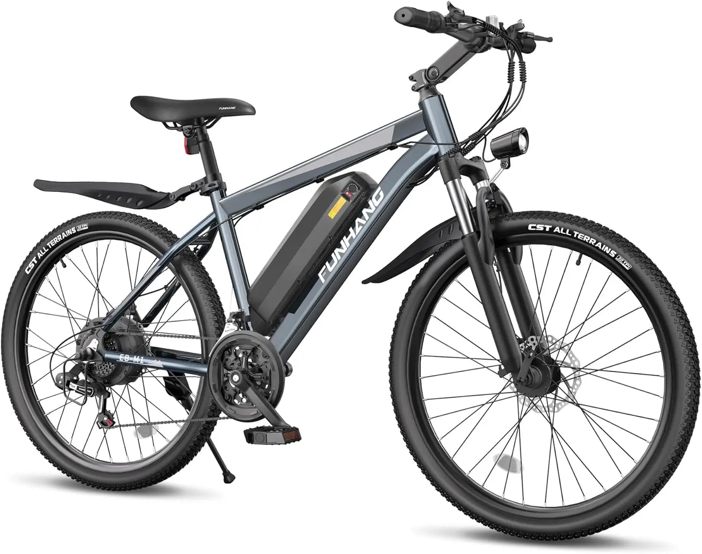 Electric Bike, Peak 1000W Ebike, 26" Electric Mountain Bike 48V 374.4WH Battery with Adjustable Stem, Commuter E Bike