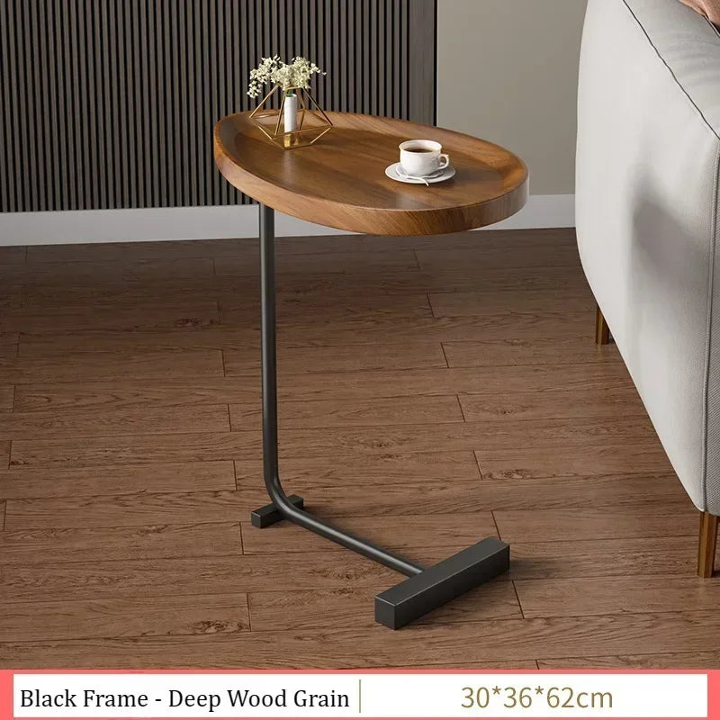 Coffee Tea Table Side Table C-Shaped Sofa Simple Mobile Storage Desk Bedside Corner Small Sofa Sides Cabinet Family Tea Tables