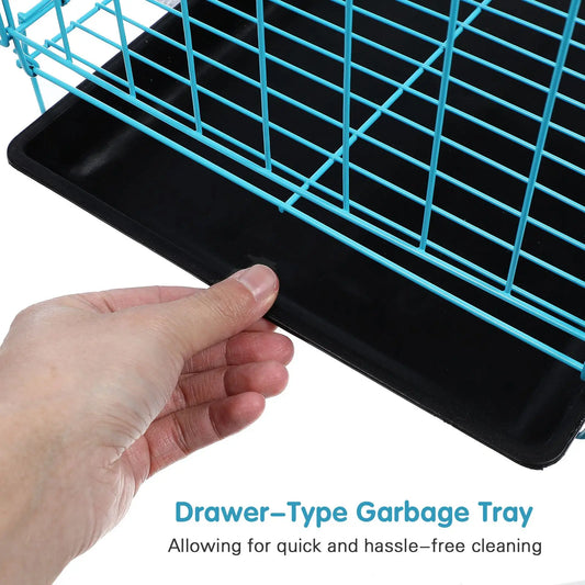 Pet Cage House Small Dog Kennel Indoor Metallic Line Folding Child Cages for Dogs