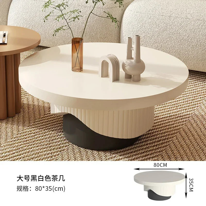 Cute Modern Coffee Tables Premium Space Saving Luxury Round Side Table Aesthetic Minimalist Mesa De Centro De Sala Furniture