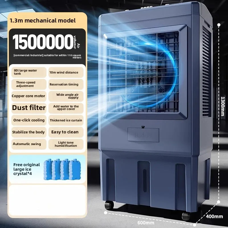 Fan Refrigeration Household Air Cooler Small Water Cooling  Mobile Industrial Water Air Conditioner Kitchen Air Conditioner Fan