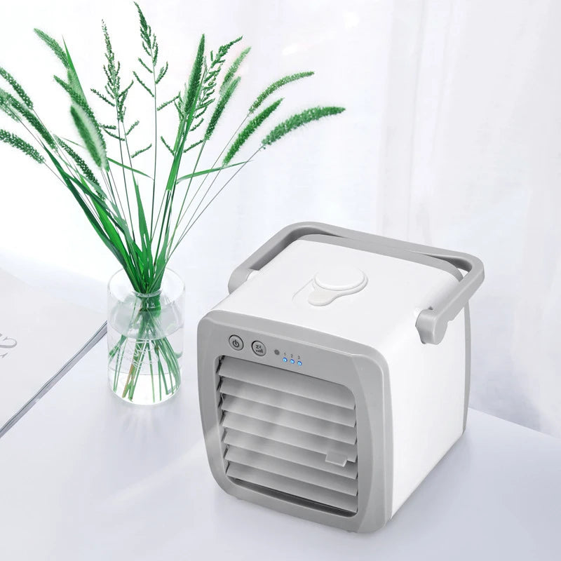 Personal air Conditioner Rechargeable Air Cooler with 2 Freezing Boxes Small Air Conditioner Cooler