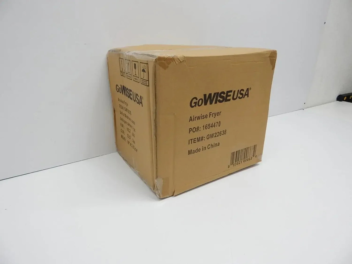 3.7-Quart Programmable Air Fryer with 8 Cook Presets, GW22638 - Black