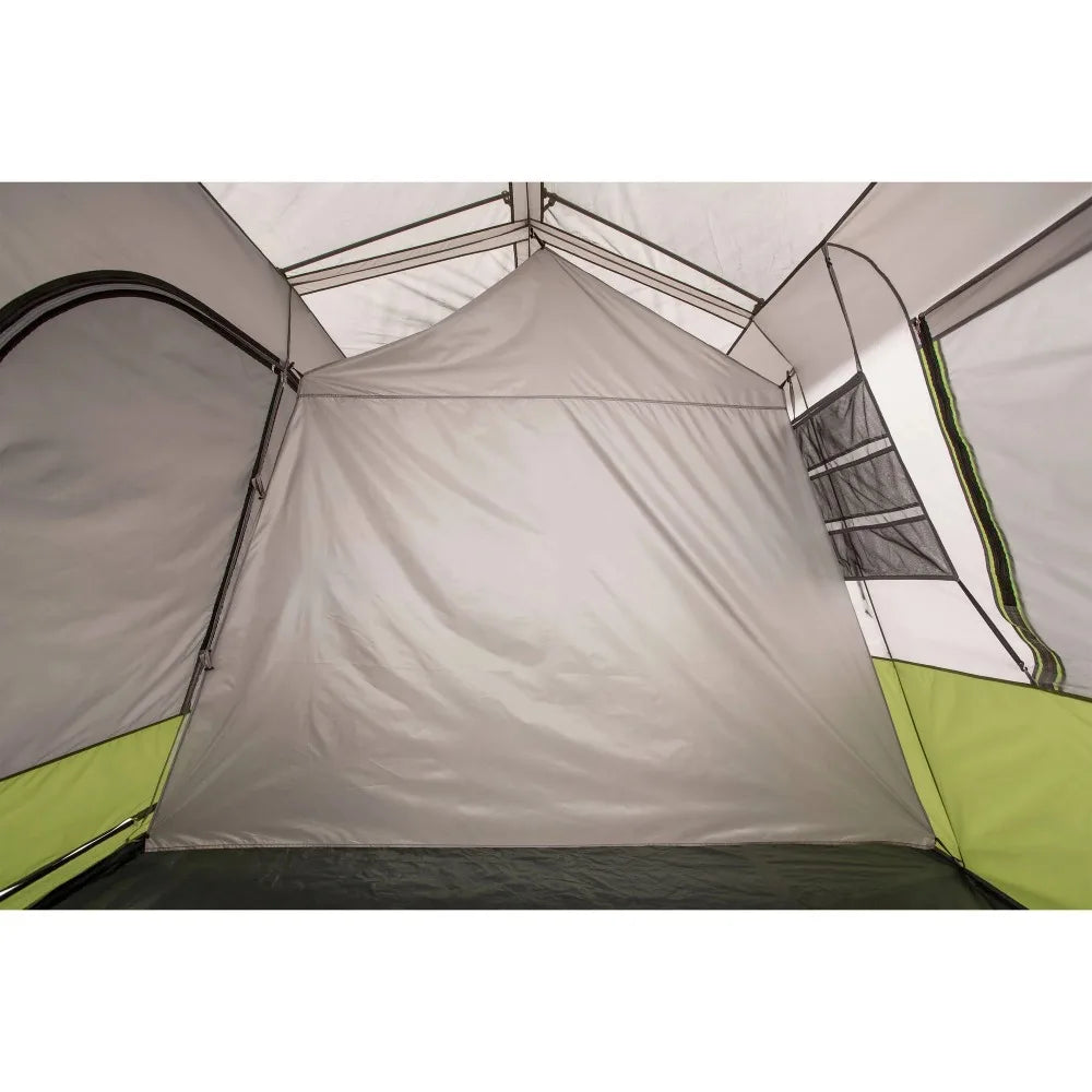 tent,14' x 13.5' 9 Person 2 Room Instant Cabin Tent with Screen Room, 30.8 lbs,No assembly required,Carry bag included,tents