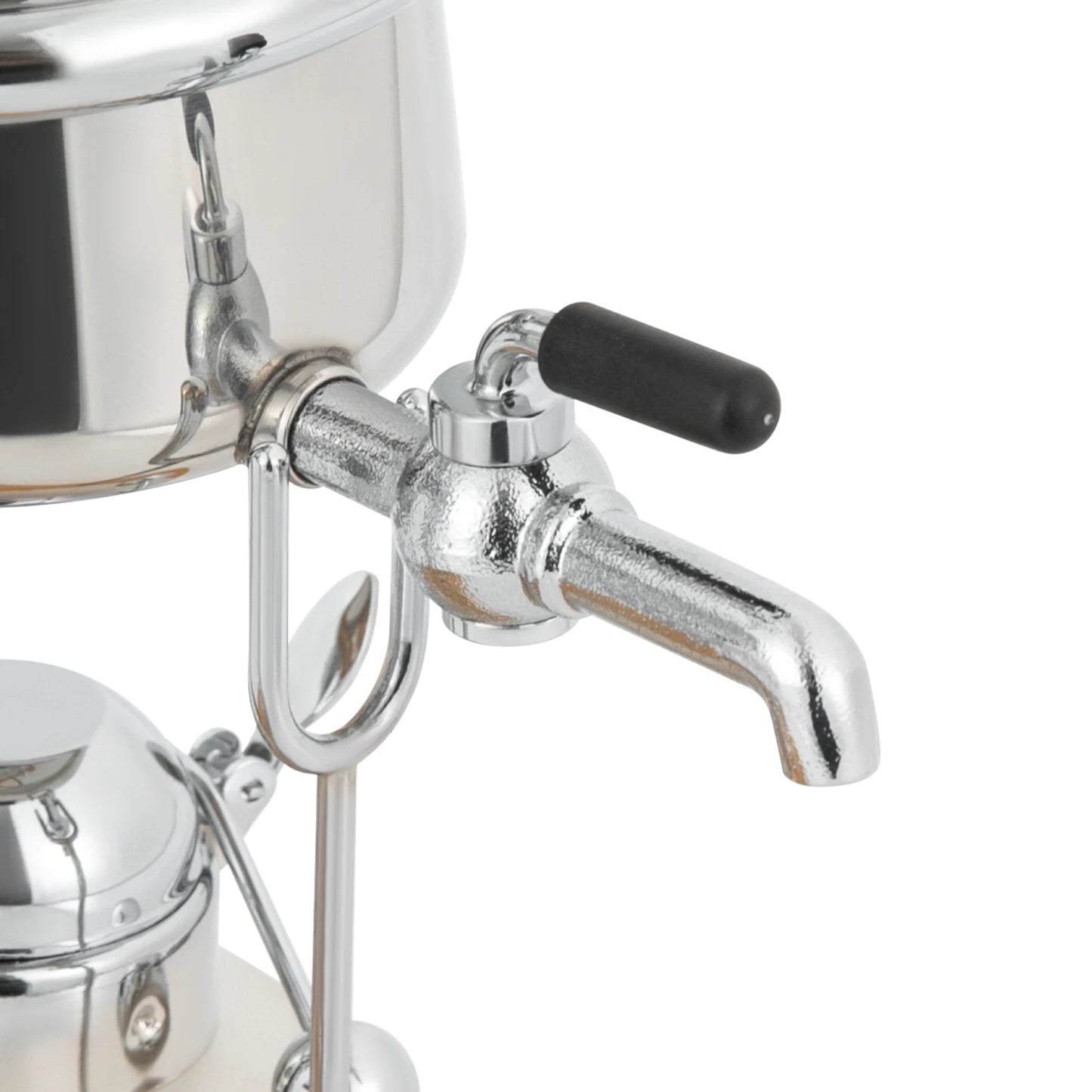 Retro Siphon Coffee Maker, 37Qt Capacity, Alcohol Lamp with Temperature Control, Plastic Filter for Pure Taste,  Stainless