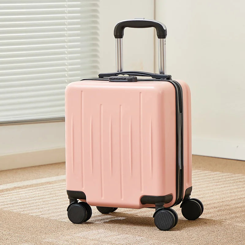 14-Inch Luggage Fashion Trolley Suitcase Spinner Wholesale Petite Valise Travel Small Suitcase ABS Carry-On Mini Boarding Case