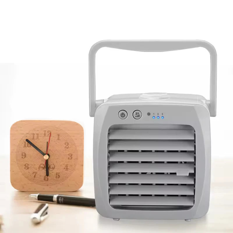 Personal air Conditioner Rechargeable Air Cooler with 2 Freezing Boxes Small Air Conditioner Cooler