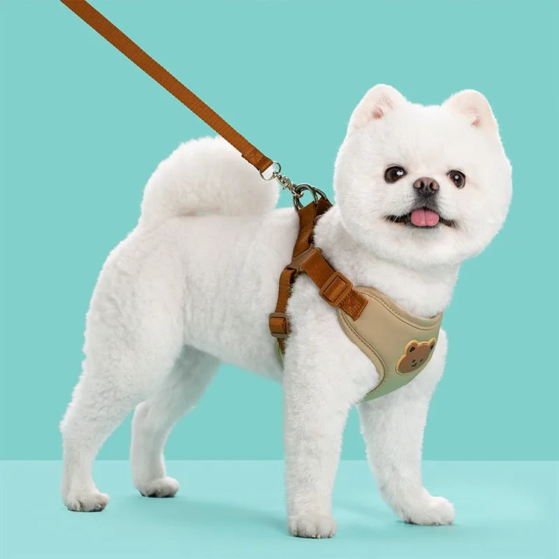 Pet Dog Harness Lead Leash Set Small Medium Dog Vest Harness Puppy Cat Chest Strap French Bulldog Chihuahua Harness Pet Supplies