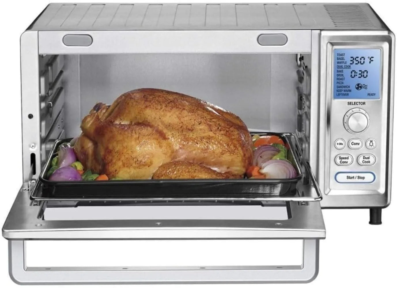 Cuisinart Convection Toaster Oven, Stainless Steel, 16.93"D x 20.87"W x 11.42"H, TOB-260N1