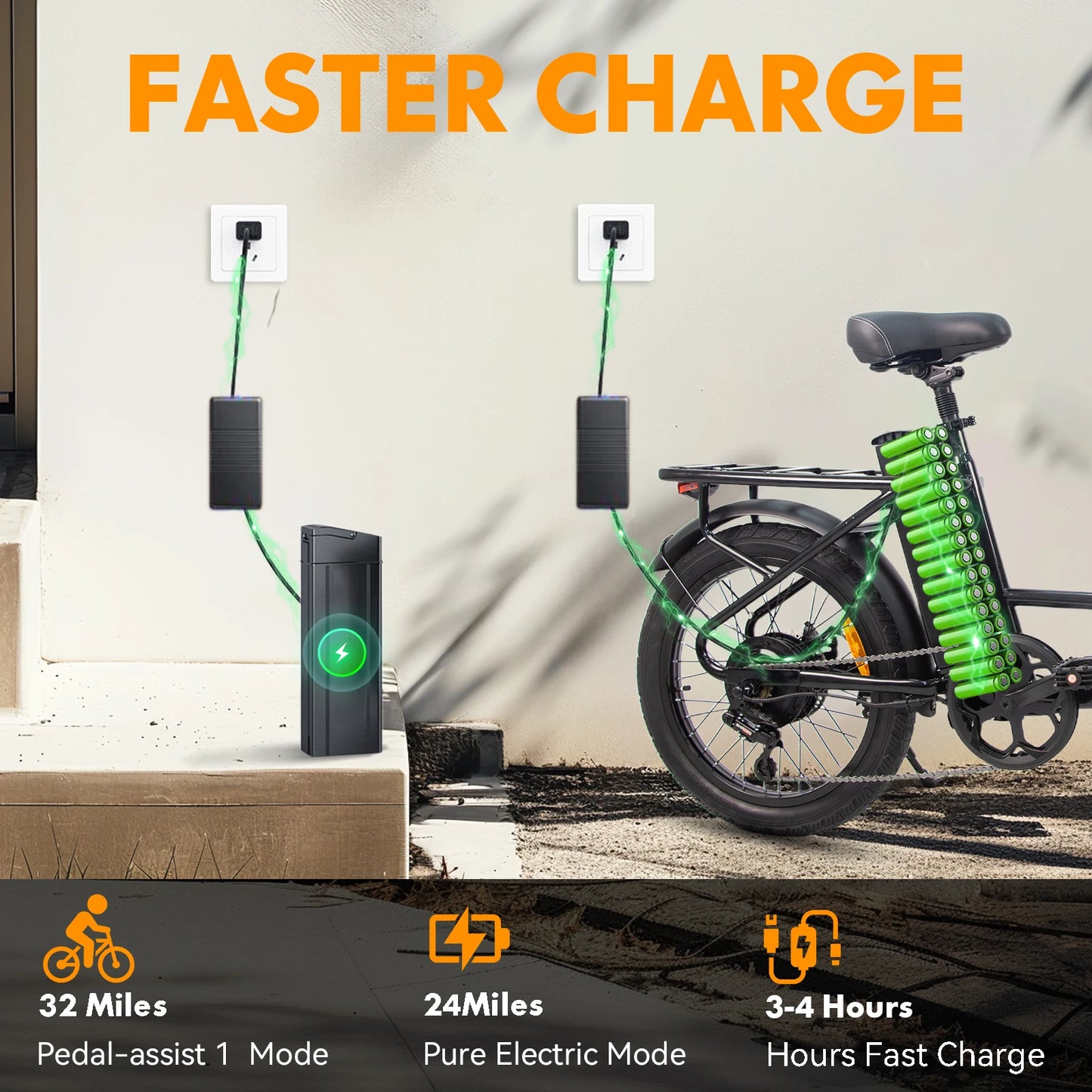 Adult electric bicycle 750W motor 7-speed adjustable, 26MPH 22mph range, front and rear disc brakes, multi terrain riding electr