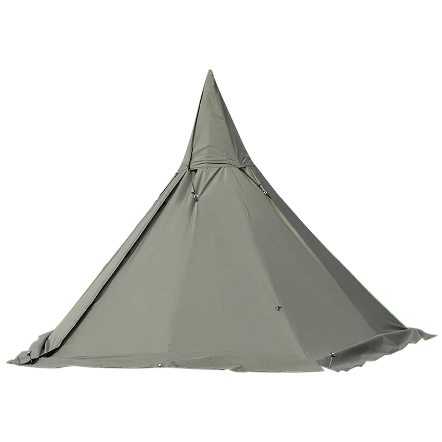 Outdoor Camping Tent, Teepee Tent, 4 Season 2 Doors Hike Waterproof Tent, Reathable Outdoor Green Tent