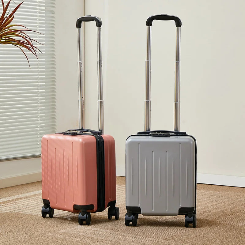 14-Inch Luggage Fashion Trolley Suitcase Spinner Wholesale Petite Valise Travel Small Suitcase ABS Carry-On Mini Boarding Case