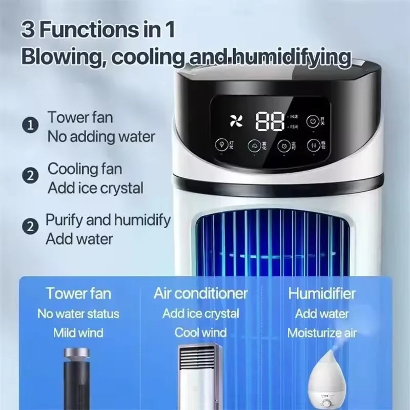 Portable Mini Conditioner Cooler Fan Water Cooling Conditioning air Cooler for Office Mobile Air Conditioner