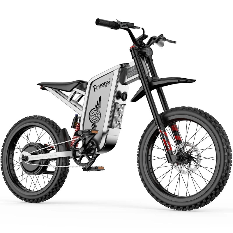 Freego X2 Pro Electric Dirt Bikes 6000w(Peak) Electric Motorcycle for Adults 60V 30Ah Removable Battery Electric Mountain Bikes