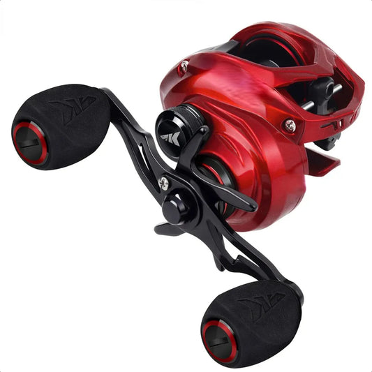 Spartacus  Red Color Baitcasting Reel 8KG Max Drag 7+1 High Speed Gear Ratio Fishing Coil