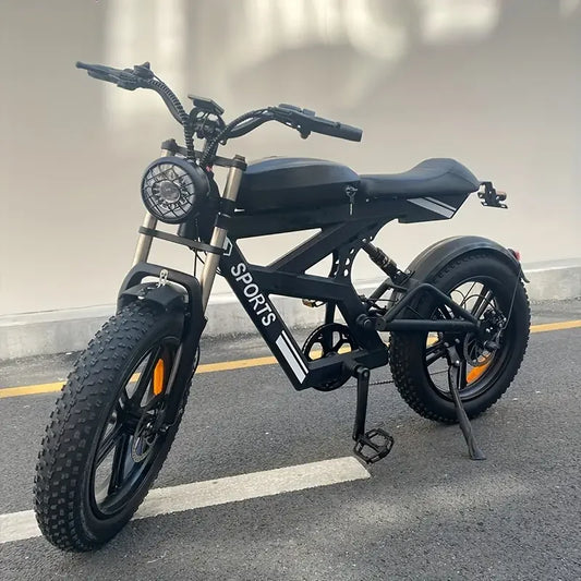 Electric Bike 740W Motor With 854.4WH Battery, 20 Miles Per Hour, 20'' Fat Tire Road Mountain Commuter Lightweight Electric Bike