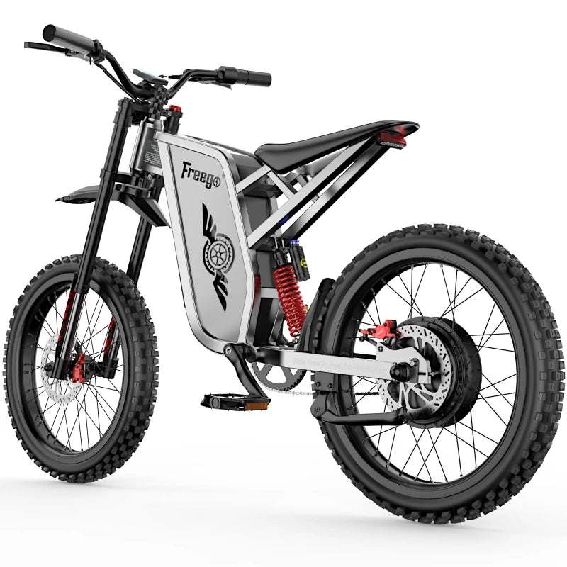 Freego X2 Pro Electric Dirt Bikes 6000w(Peak) Electric Motorcycle for Adults 60V 30Ah Removable Battery Electric Mountain Bikes