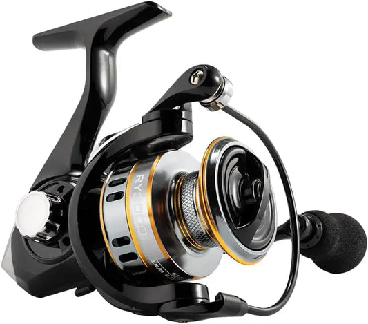 RY Spinning Reel 1000 6000 Series 5.2R Saltwater Ultralight 17.6lbs Alu Smooth Drag Cost Effective for FW SW Fishing