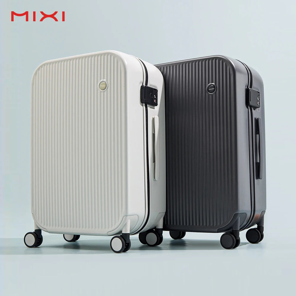 Mixi Carry On Luggage 20'' Suitcase Hardside Rolling Luggage Women Travel 24''26''Suitcases 100% PC Spinner Wheels TSA Lock